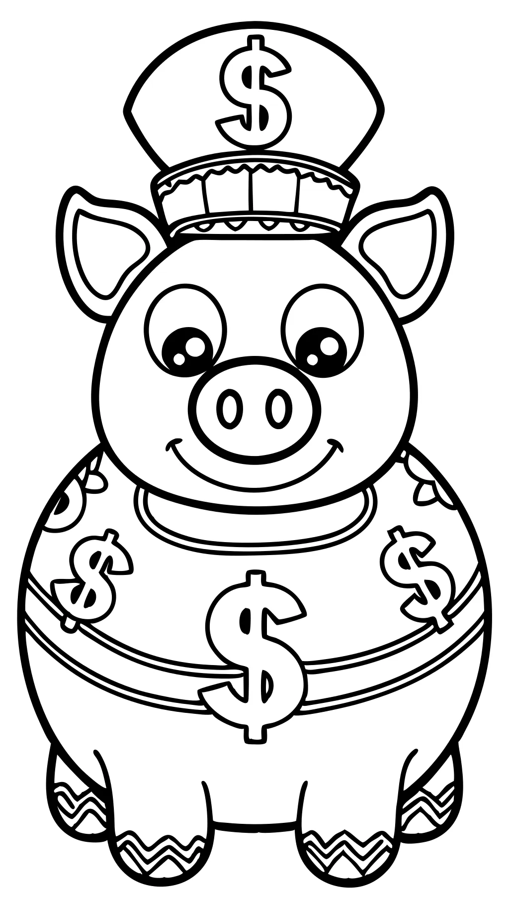 piggy bank coloring pages